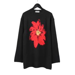 pour homme 花柄丸首長袖 / HX-K14-181