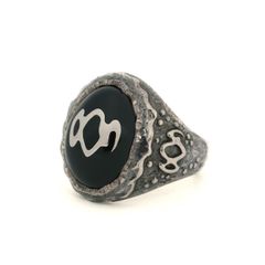 GOTHIC YOHJI YAMAMOTO GOTHIC OVAL RING / リング(ユニセックス)  シルバー ブラック Silver950 / HA-A86-924-1