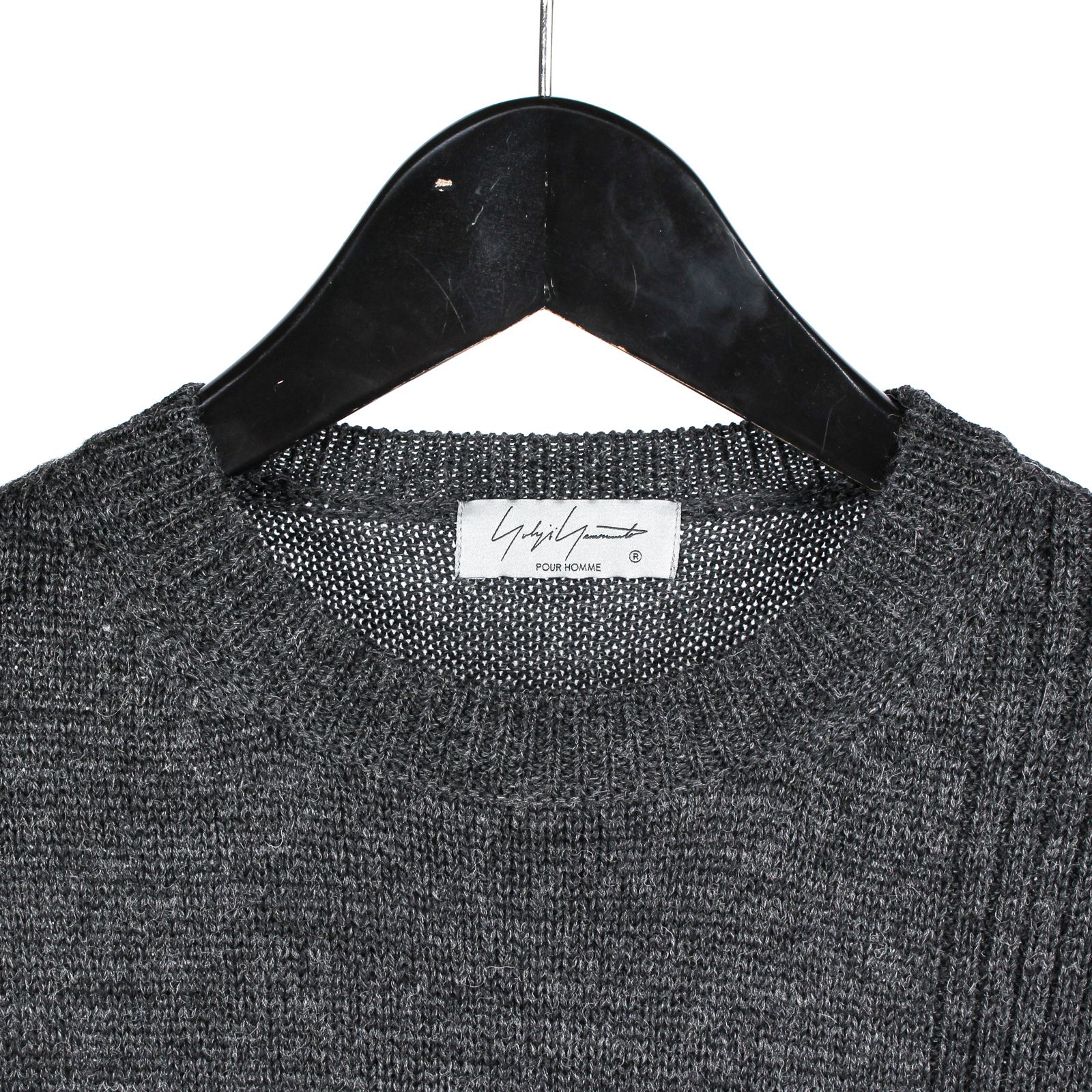 yohji yamamoto - pour homme | 刺繍 丸首 PO / ニット (メンズ