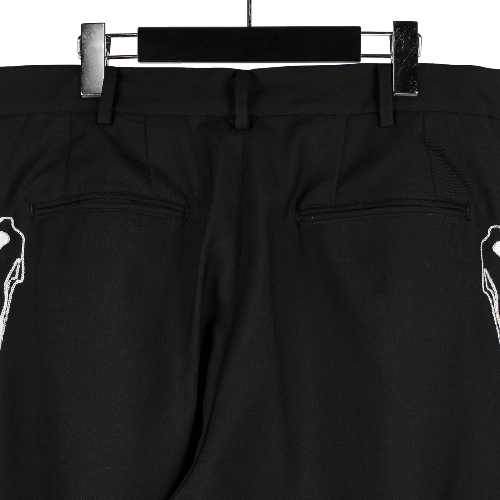 Ground Y | T-W gabardine 2tack slim pants / スリムパンツ / ブラック / ユニセックス GE-P19-100