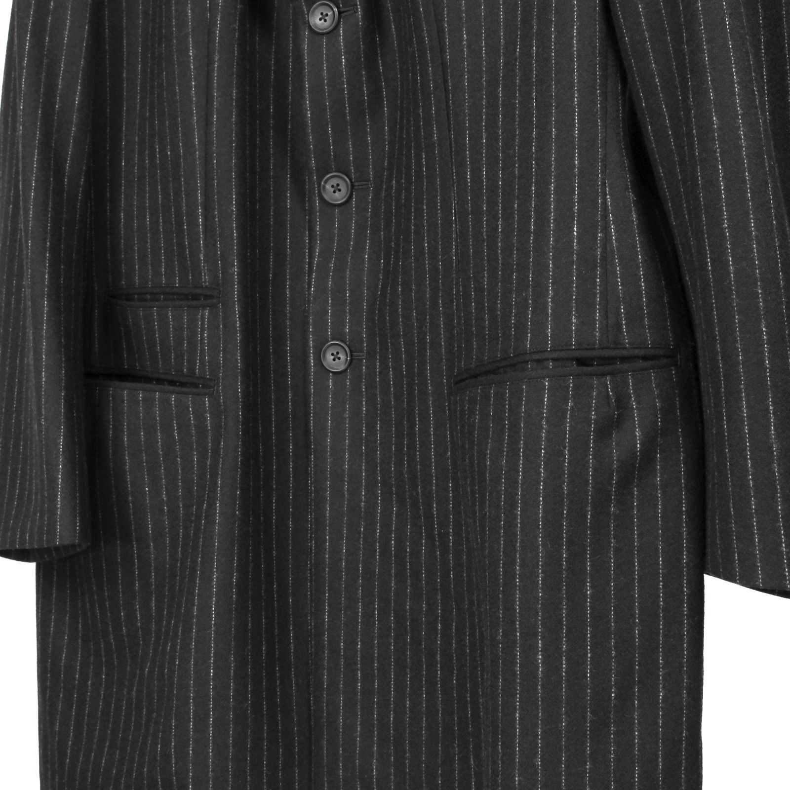 pour homme  | ストライプドクターJ / ジャケット(メンズ) / ストライプフラノ / ブラック / HW-J34-138