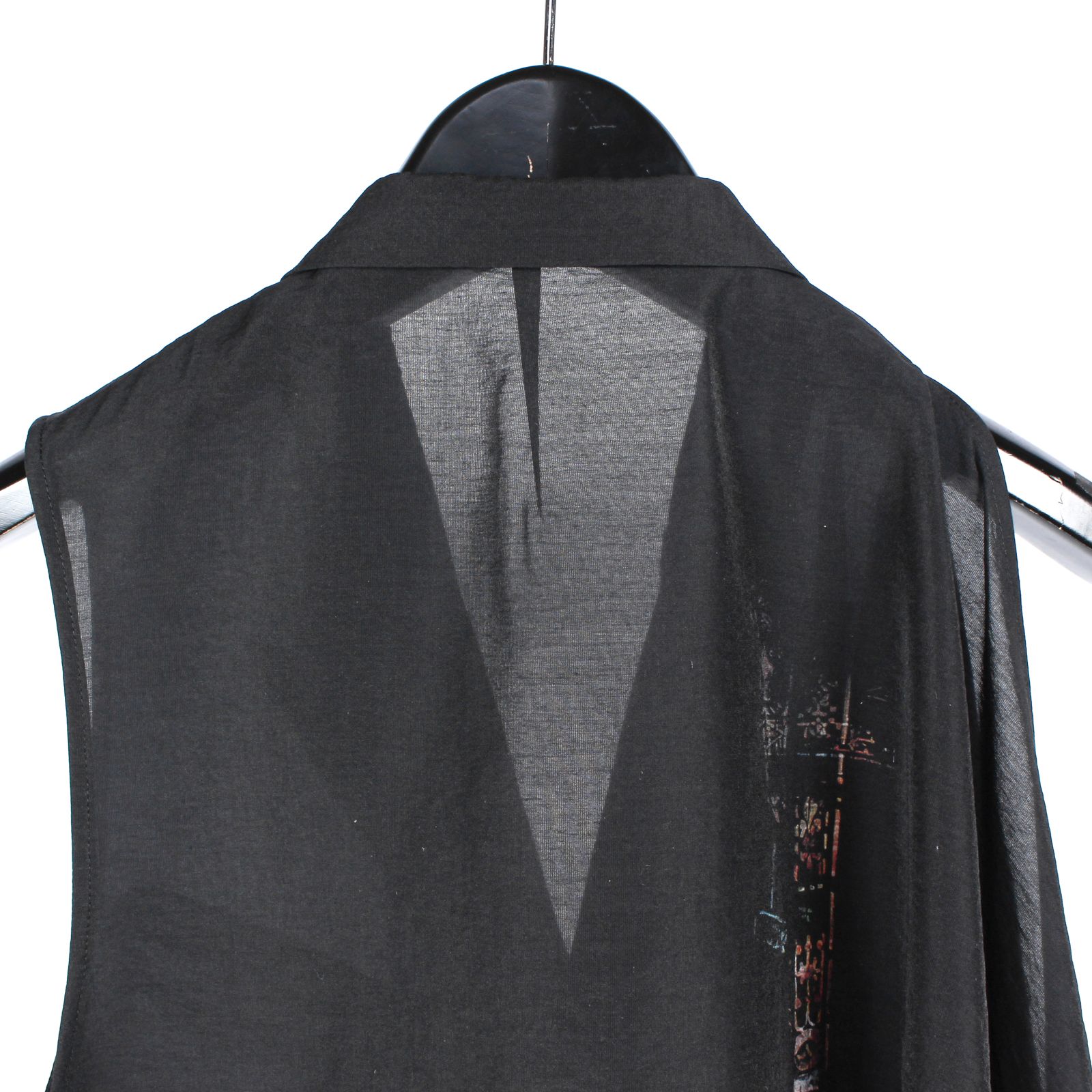 pour homme | アシメマントベスト (メンズ) / ベスト・ジレ / ブラック / HK-V04-219