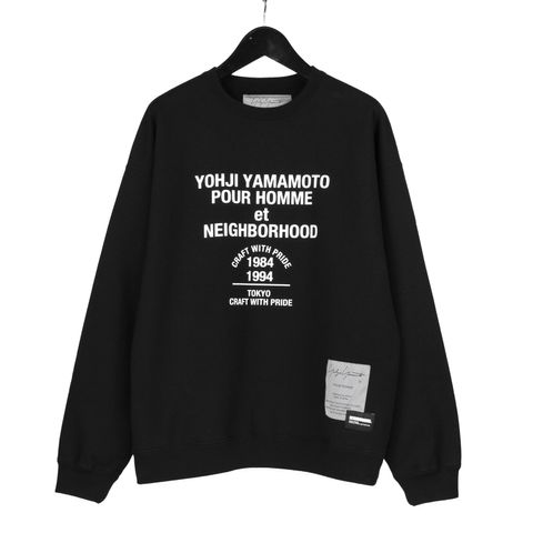 【カート購入不可】 pour homme | × NEIGHBORHOOD SWEAT SHIRT LS / スウェット (メンズ)  / ブラック / HP-T88-995-2