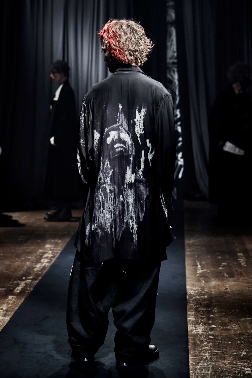 yohji yamamoto - pour homme プリント変形台衿B / HX-B56-829 