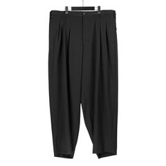 pour homme | 12本タックP (メンズ) / シワギャバ / ブラック / HL-P07-100
