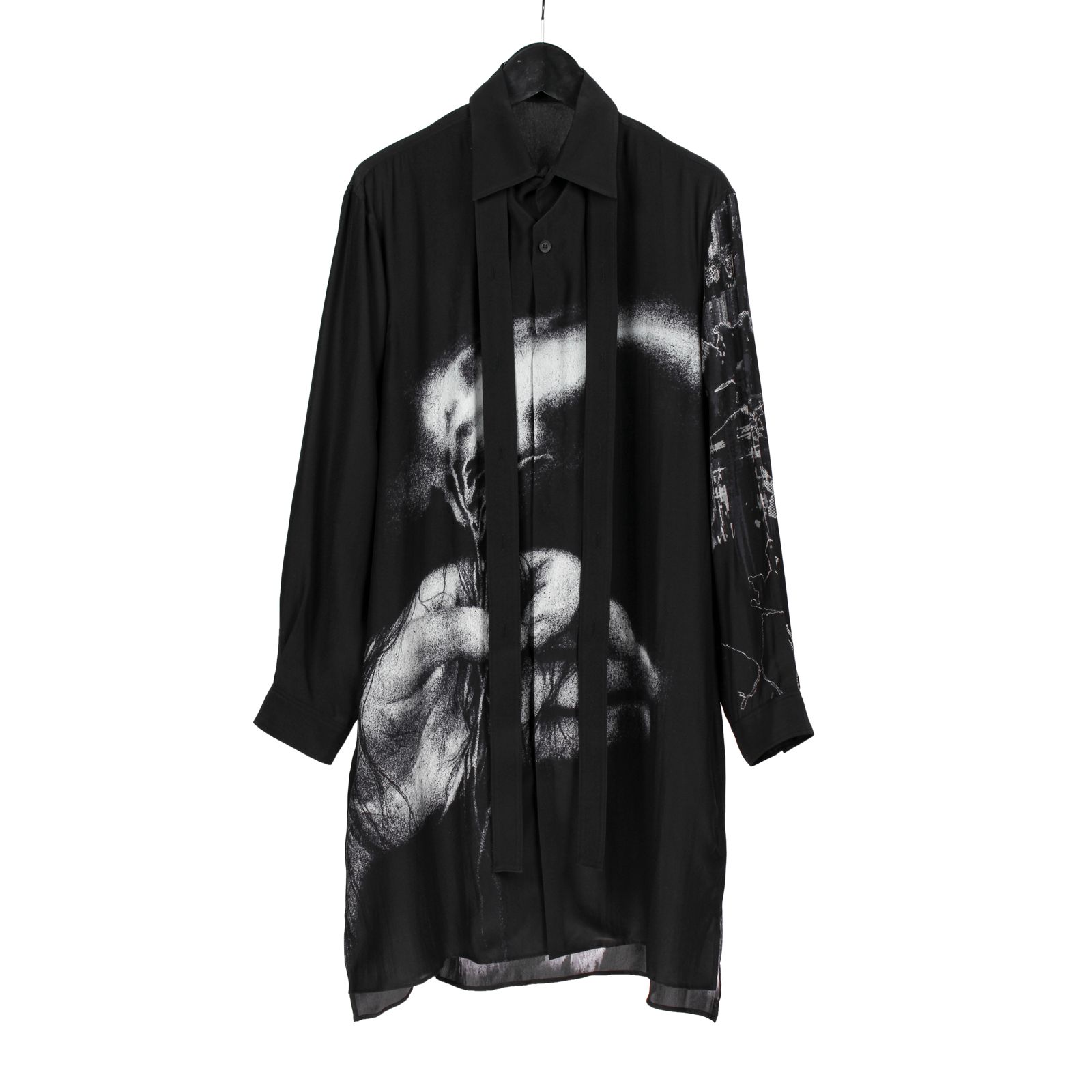 yohji yamamoto - pour homme プリント変形台衿B / HX-B56-829