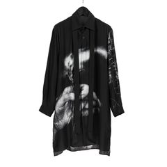 pour homme プリント変形台衿B / HX-B56-829