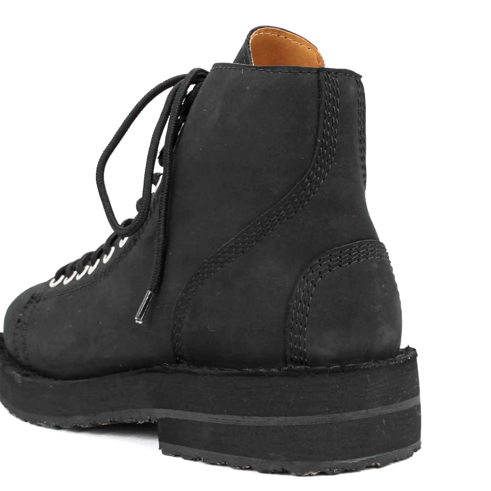 pour homme | ファスナーバイカーブーツ / マットスムースレザー / ブラック / HW-E54-765