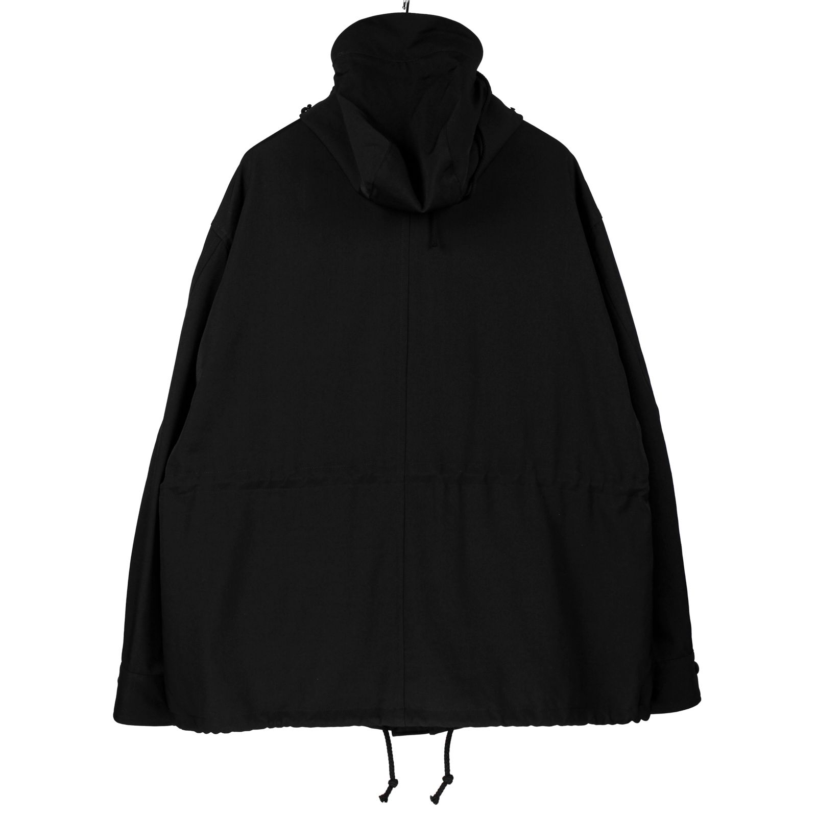 YOHJI YAMAMOTO / 21AW / シルク混フードブルゾン