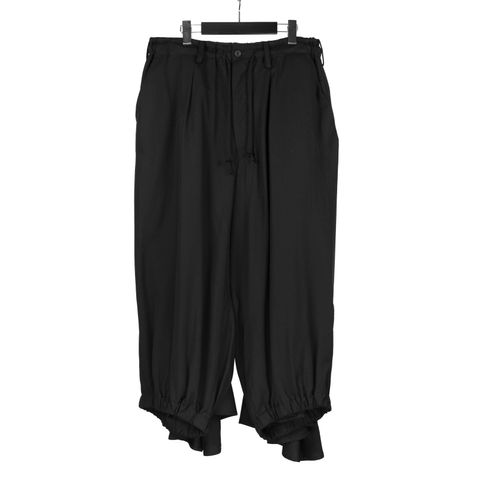 pour homme | 定番カラスパンツ (メンズ) / Reセルロースギャバ / ブラック / HP-P04-240
