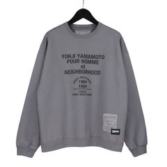 【カート購入不可】 pour homme | × NEIGHBORHOOD SWEAT SHIRT LS / スウェット (メンズ)  / グレー / HP-T88-995-1