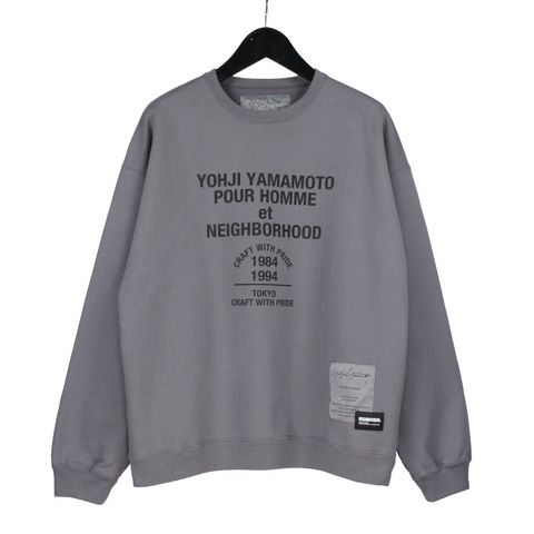 【カート購入不可】 pour homme | × NEIGHBORHOOD SWEAT SHIRT LS / スウェット (メンズ)  / グレー / HP-T88-995-1