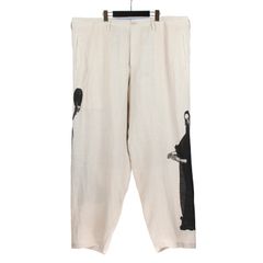 pour homme | 左右女柄P / ウエスト紐パンツ (メンズ) / ホワイト×ブラック / HS-P33-805