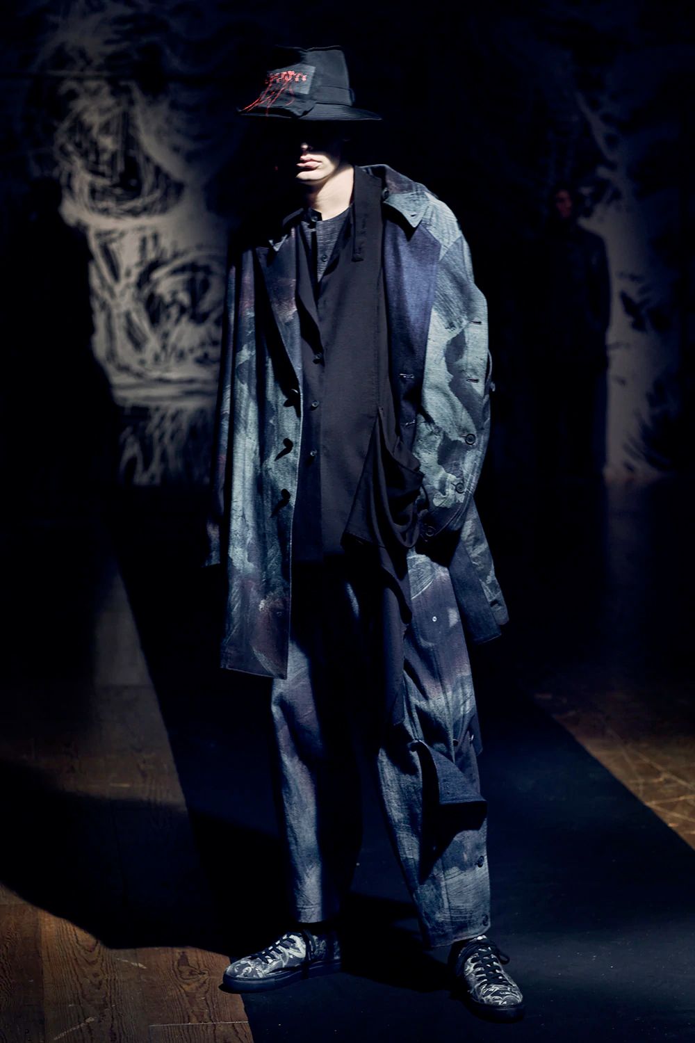 yohji yamamoto - pour homme 脇釦絵プリントP / HD-P21-007 | ALUBUS 