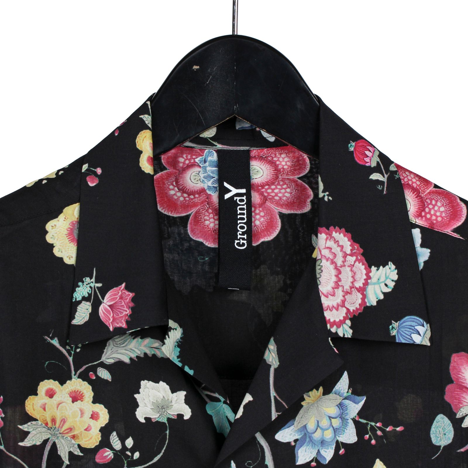 Ground Y | RAYON PRINT CHINESE FLOWER ALOHA SHIRT / 半袖 シャツ (ユニセックス) / GP-B25-206
