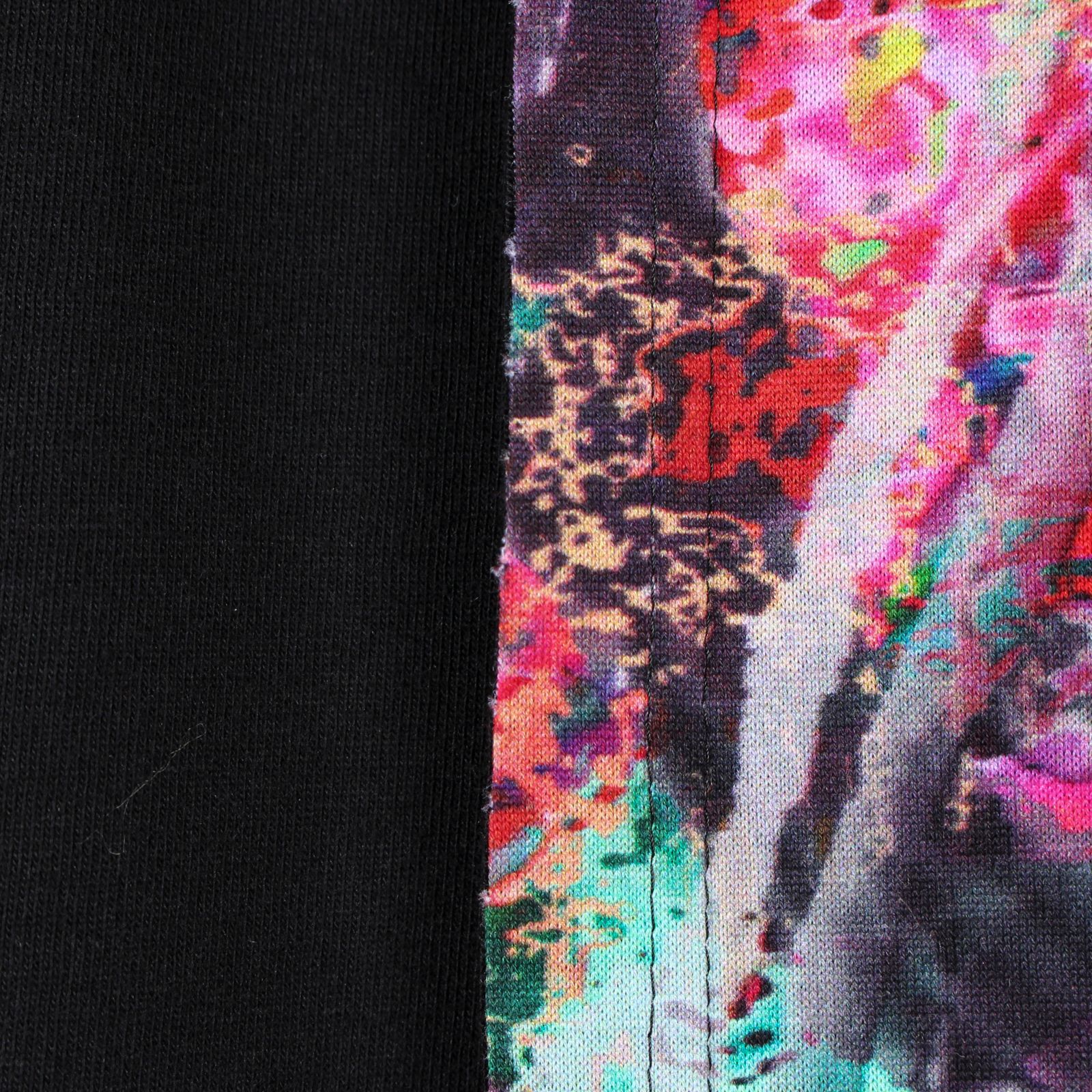 pour homme パッチワーク柄切替半袖 / HZ-T21-078