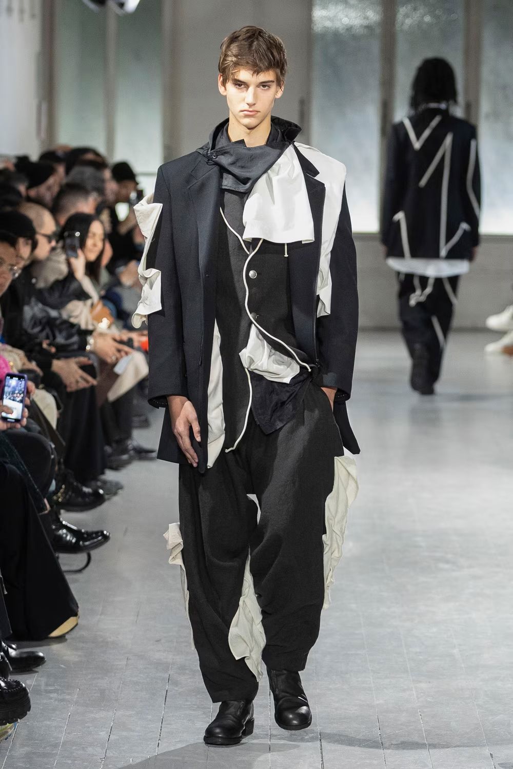 yohji yamamoto - pour homme × GUIDI フロントジップブーツ