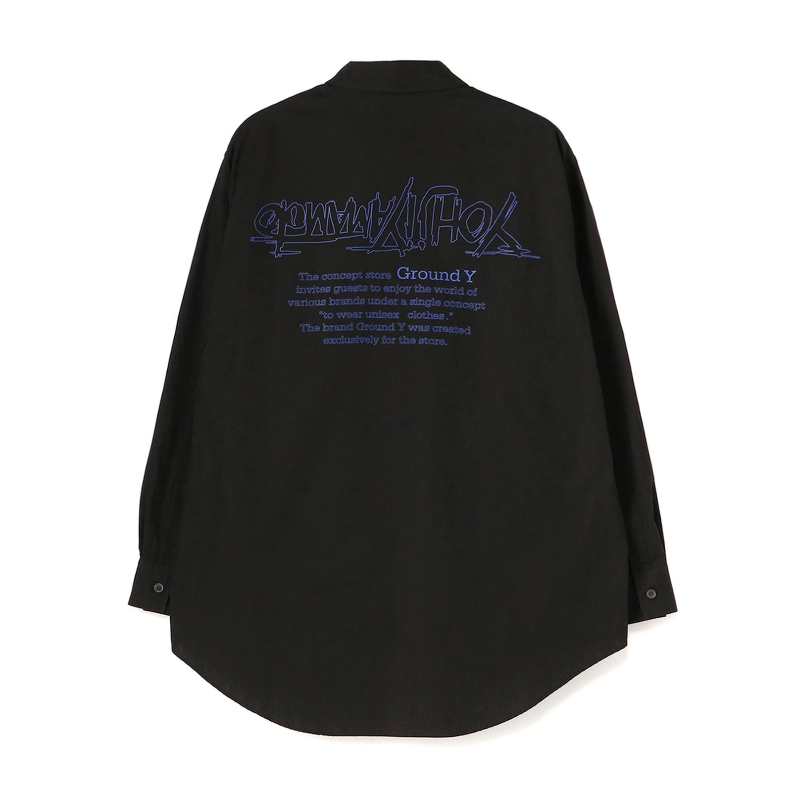Ground Y - Yohji Yamamoto Upside Down LOGO Basic Shirt / GA-B21