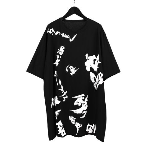 Ground Y | 武田双雲 Jumbo cut sew short T / Tシャツ (ユニセックス) / ブラック / GE-T16-026