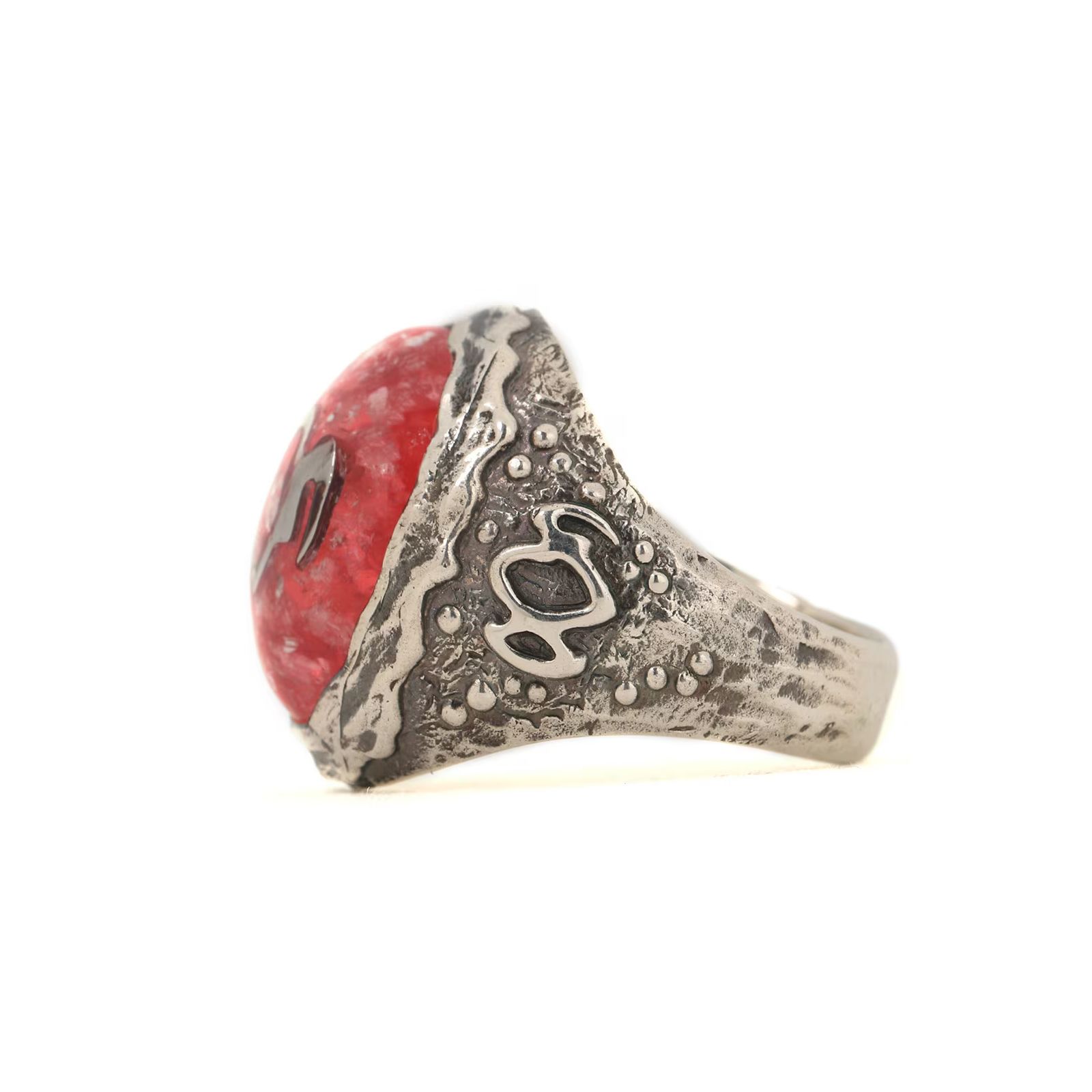 GOTHIC YOHJI YAMAMOTO GOTHIC OVAL RING UV / リング(ユニセックス)  シルバー ピンク Silver950 / HA-A79-925-2