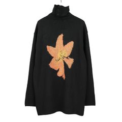 pour homme 花柄タートルあき長袖 / HX-K16-181