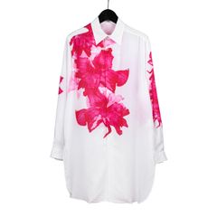 yohji yamamoto - pour homme | ピンク花柄BIGB / プリントシャツ 