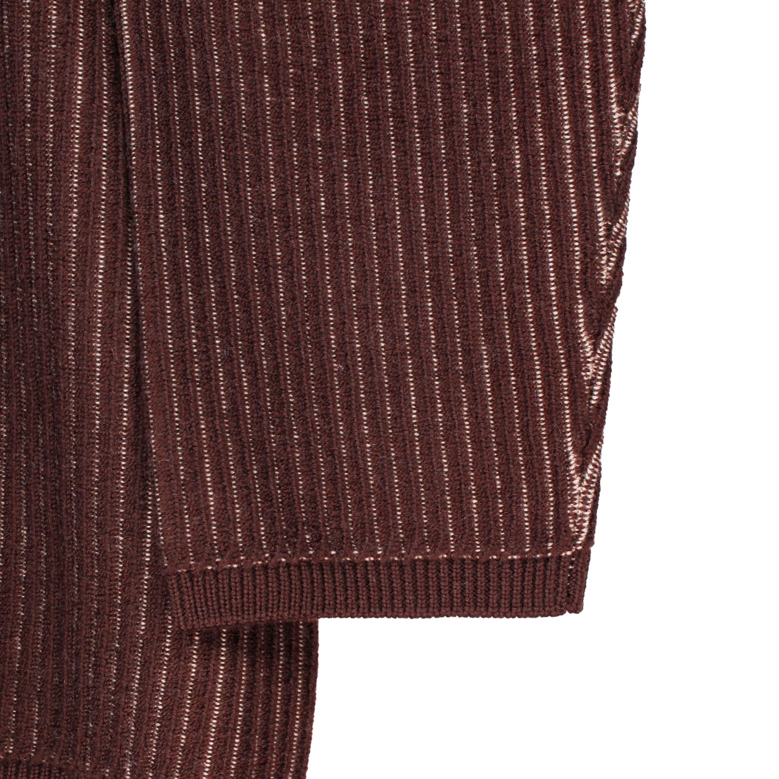 Ground Y | COLOR COMBI HIGH NECK KNIT / タートルネック ニットセーター (ユニセックス) / ベージュ×ブラウン / GL-K01-160-1