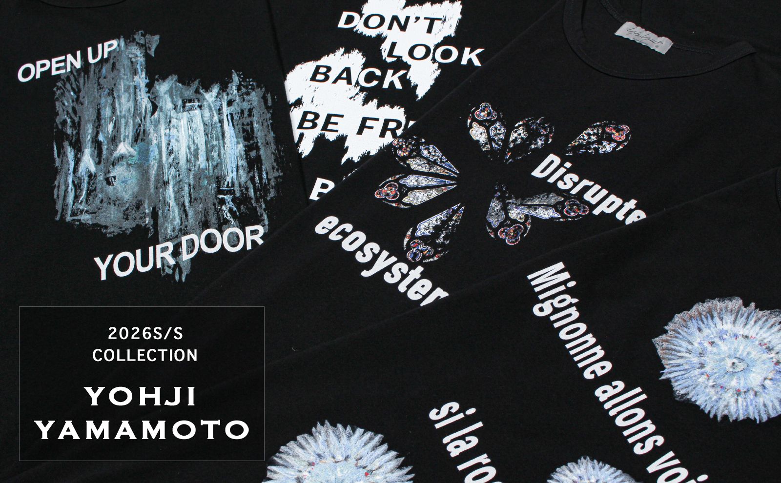 Yohji Yamamoto [ コレクション図案をプリントしたカットソー ]