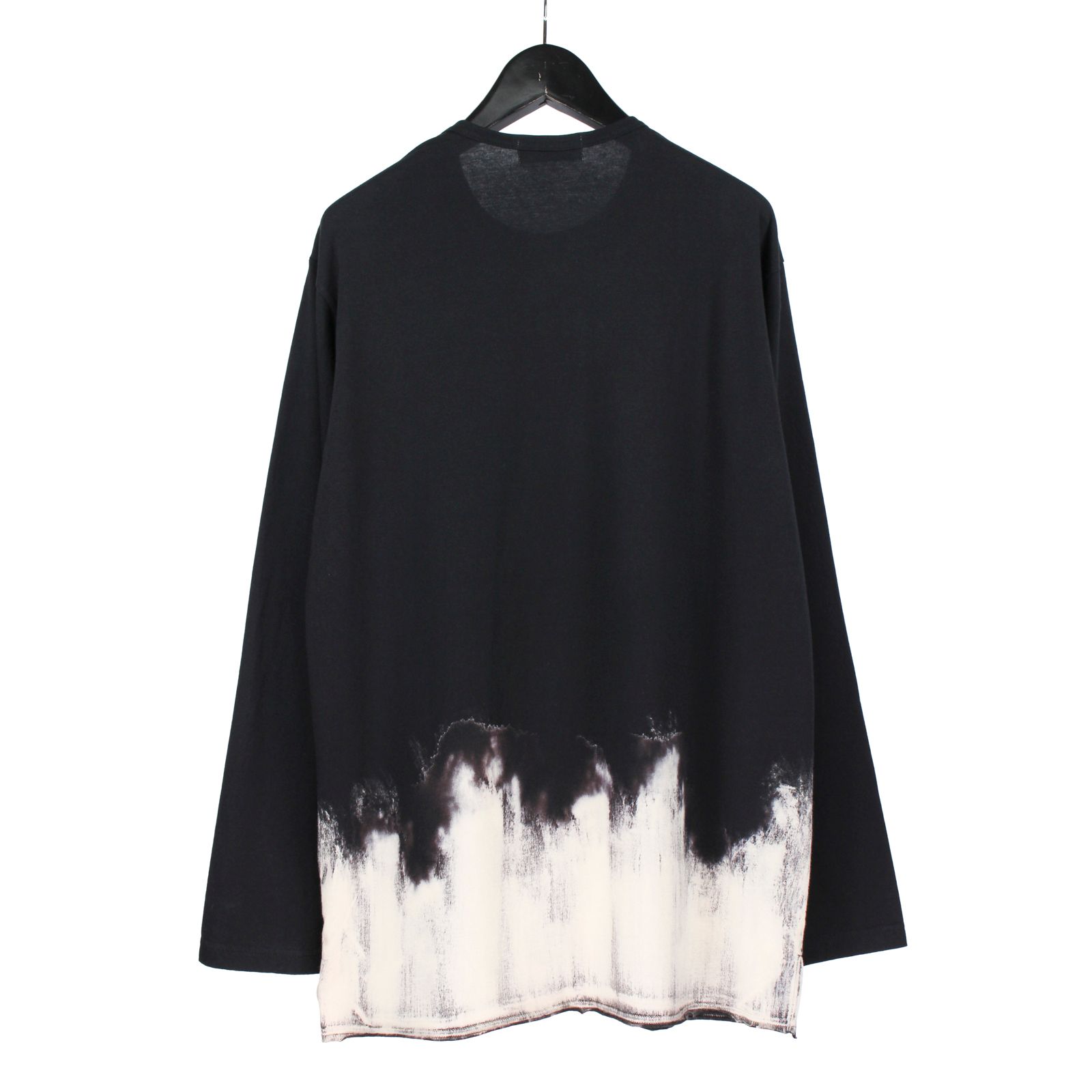 pour homme | 抜染長袖 (メンズ) / 長袖カットソー / ブラック / HK-T13-082