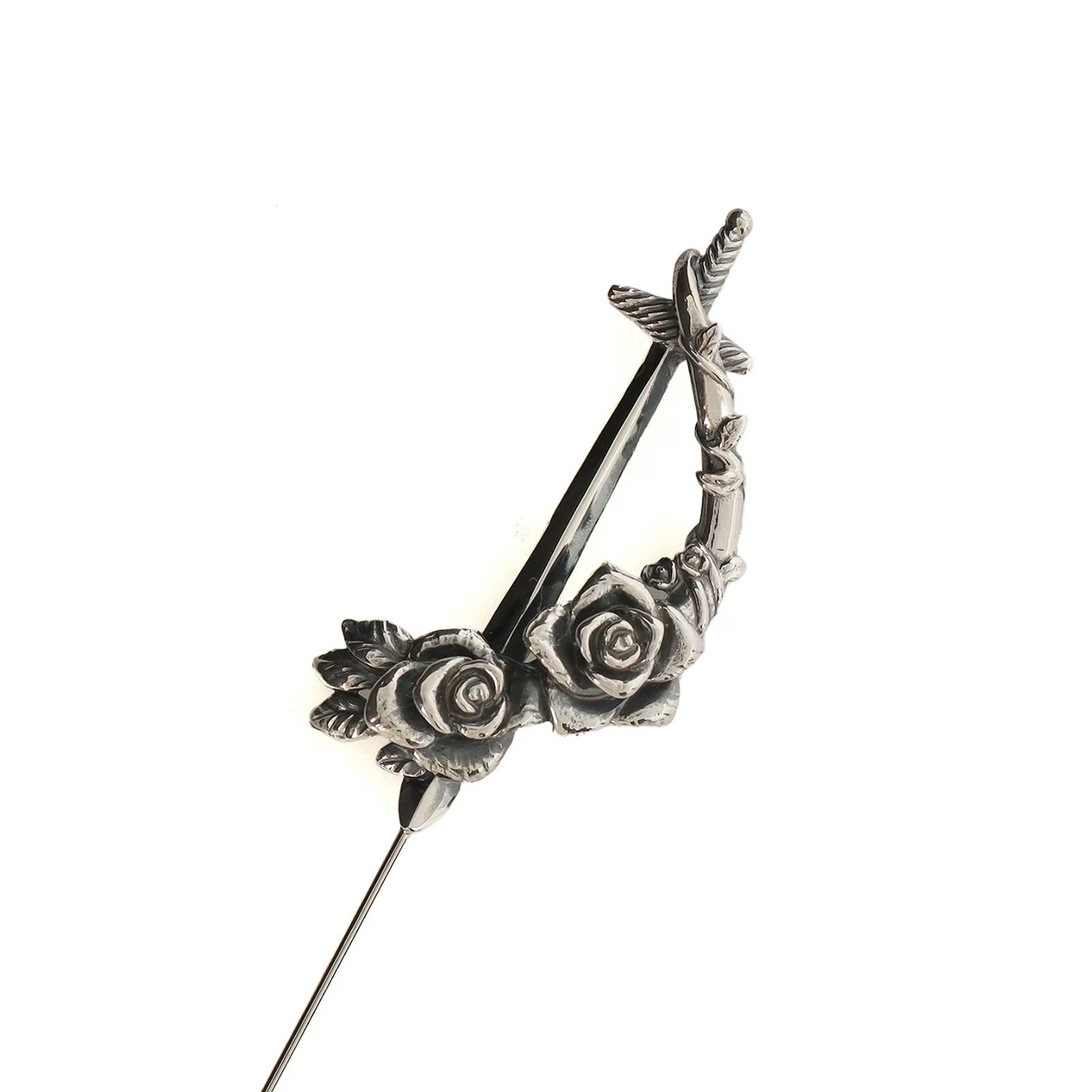 GOTHIC YOHJI YAMAMOTO ROSE DAGGER PIN / ハットピン (ユニセックス)  シルバー Silver950 / HP-A19-665