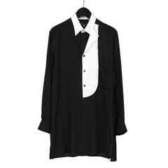 Y's for men | COMBINATION SHIRT / 長袖 シャツ (メンズ) / ブラック / MO-B46-204