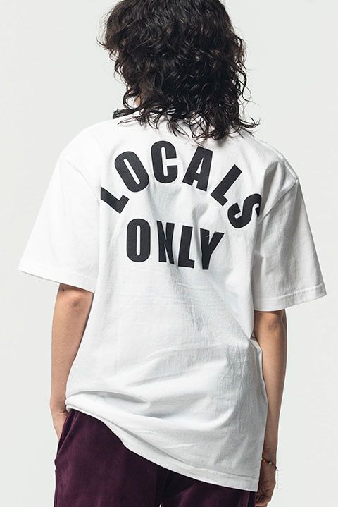 Glamb 22 春物最新作 Locals Only T Shirt ローカルズオンリーtシャツ White Arms