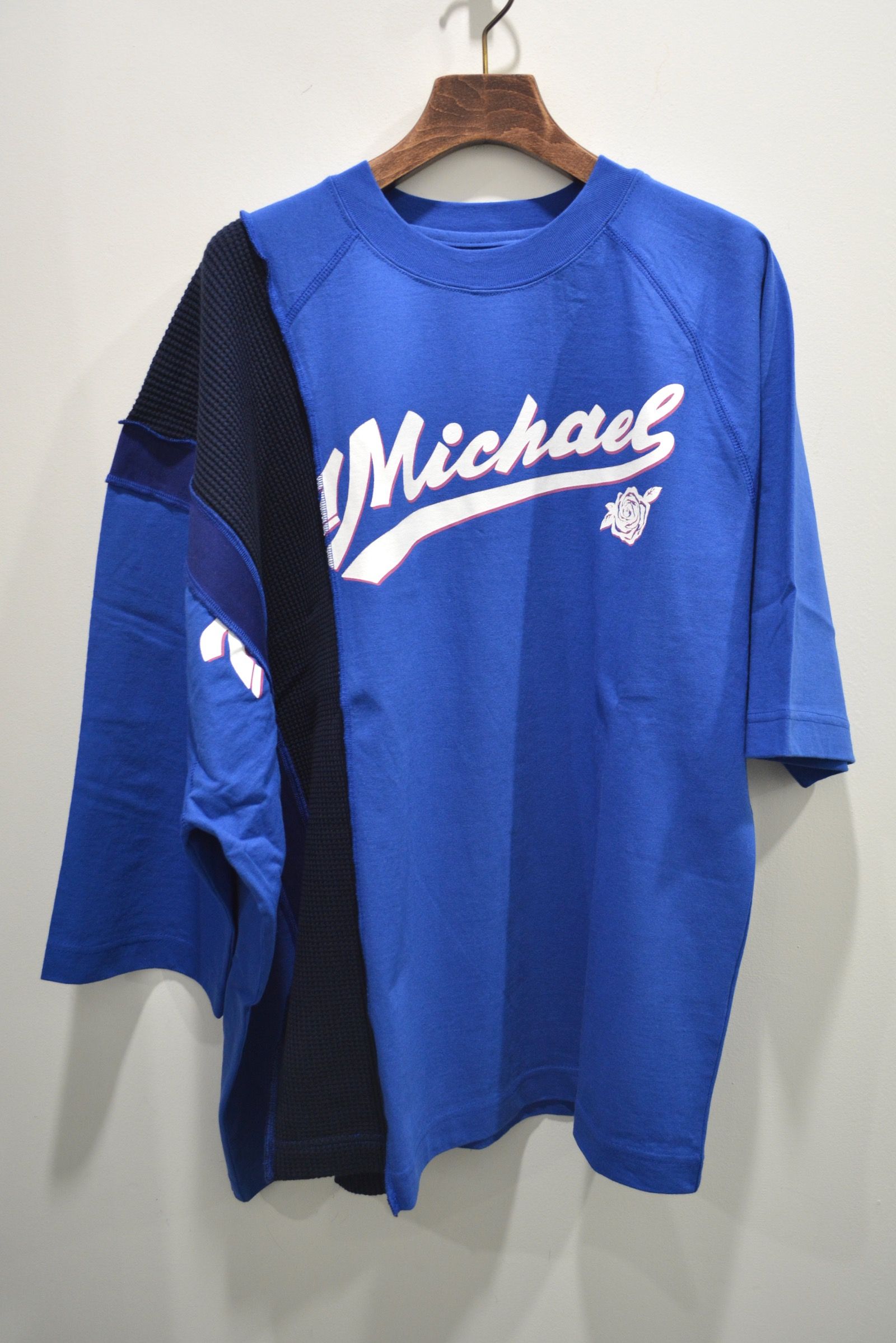 【2022'春夏新作】COMBINATION S/S T-SHIRT / コンビネーションTシャツ (BLUE) - 2 (M)