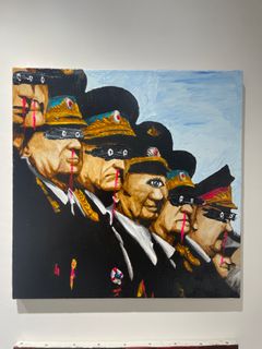 What does they see in front of them?