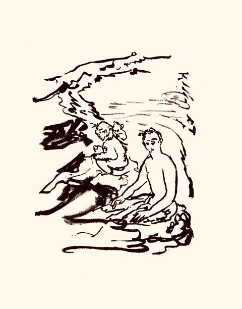 フカミエリ  “流されないように。”