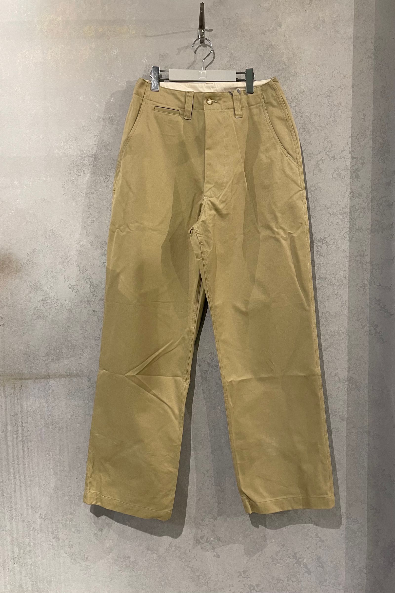 E.TAUTZ - core field trousers/chino khaki 21aw | asterisk