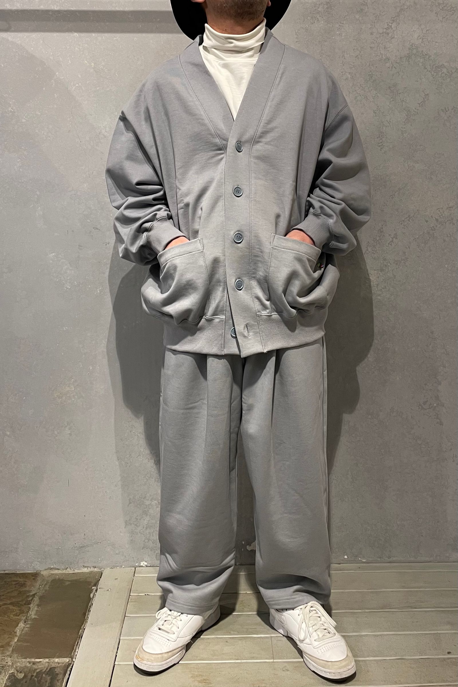 is-ness - wide sweat pants -blue gray- 23ss | asterisk