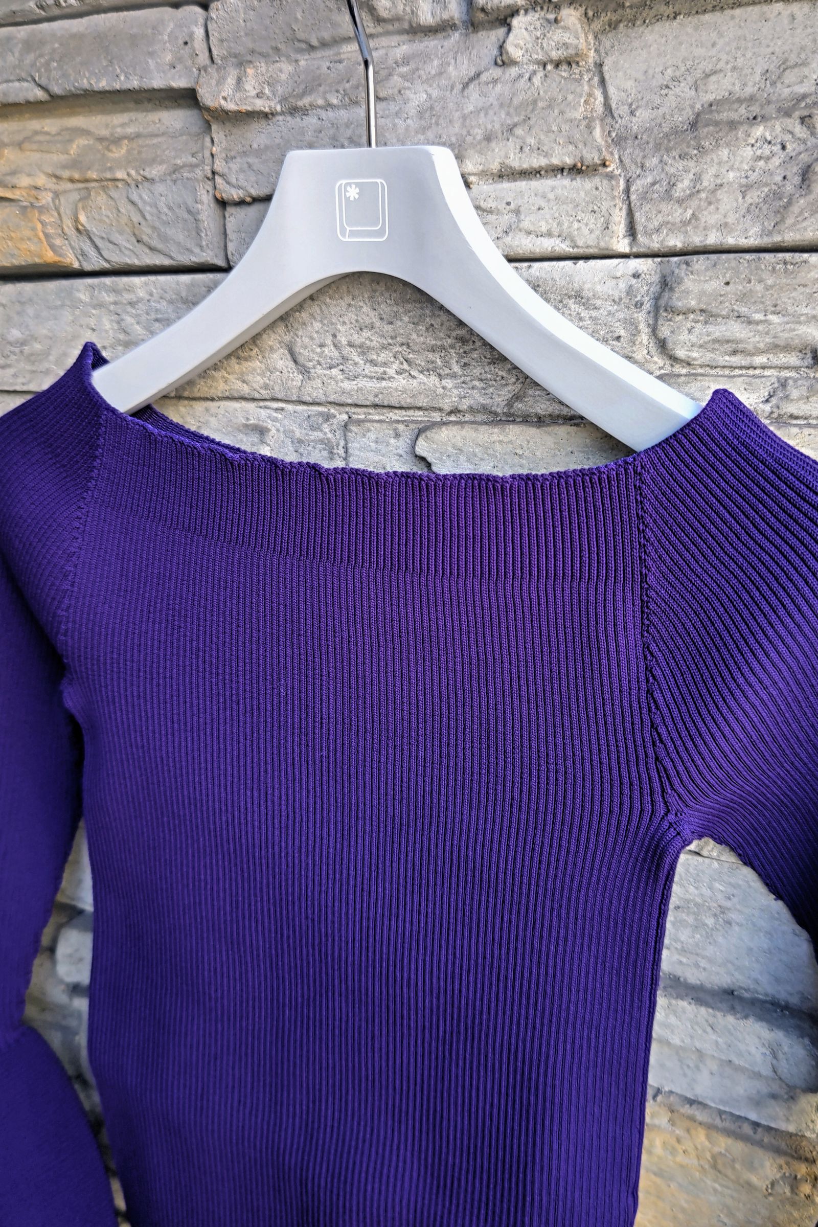 CFCL - POTTERY OFF SHOULDER LONG BELL SLEEVE TOP -violet- 23aw