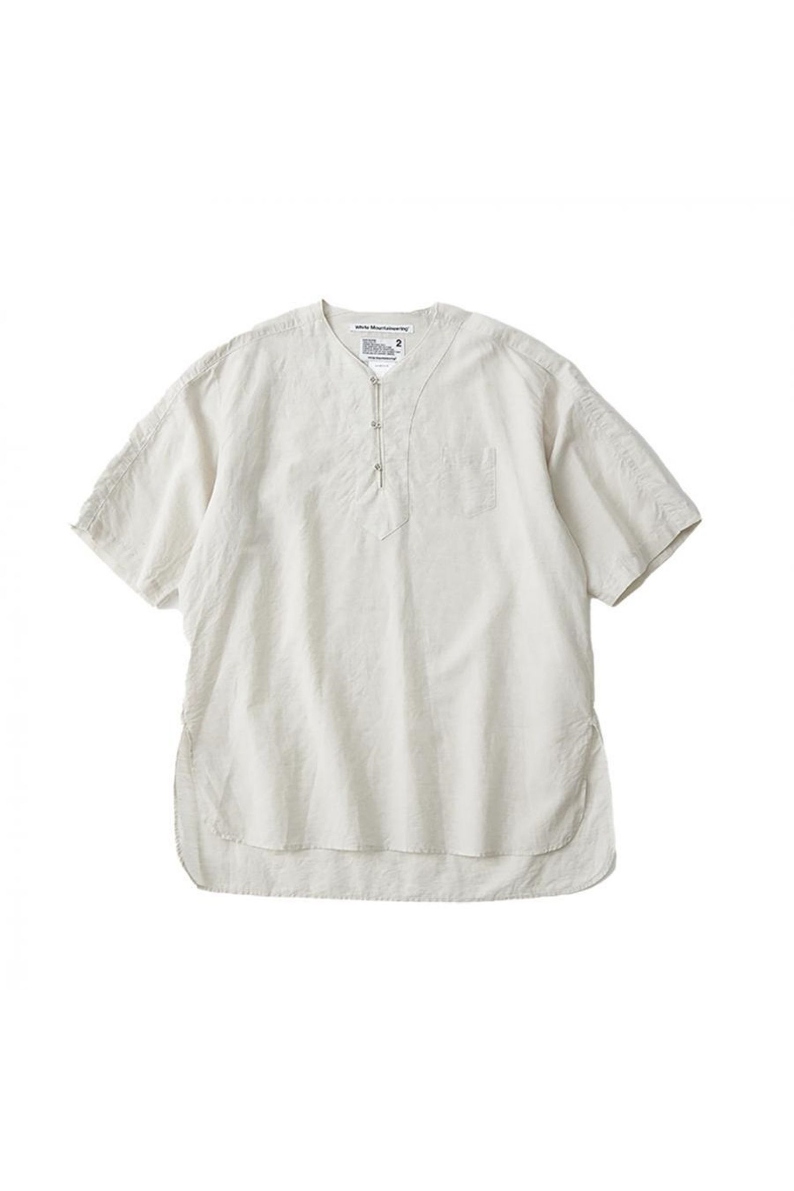 White Mountaineering - skipper collar shirt -ivory- 23ss men