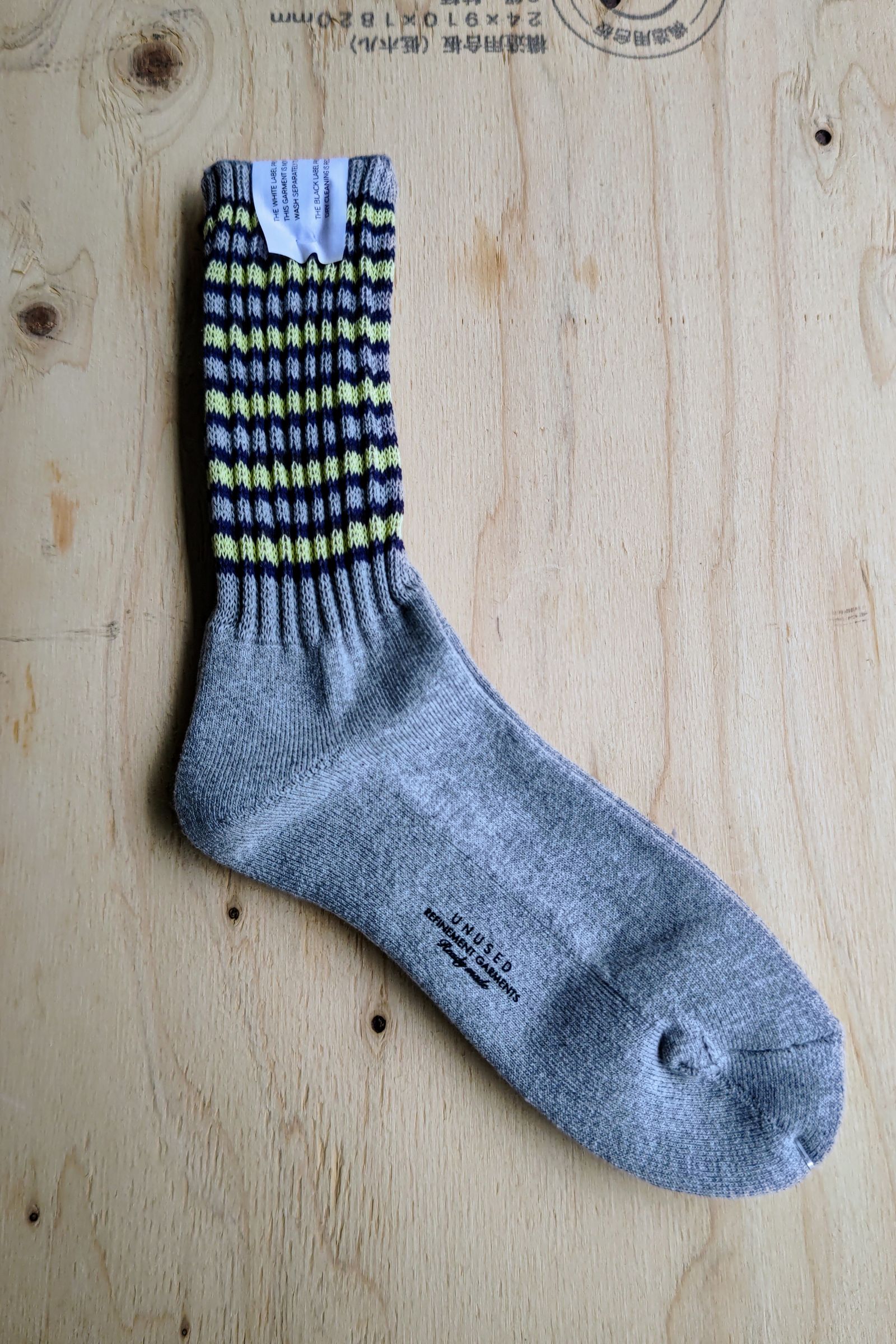 UNUSED - Line Socks -white- 24ss unisex | asterisk