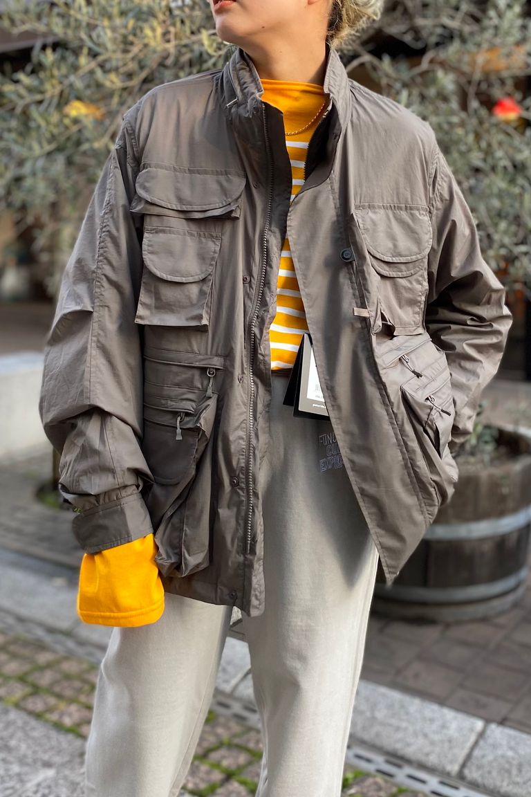 パーフェクトフィッシングジャケット/tech 2way perfect fishing jacket -mocha brown- 23ss men -  S