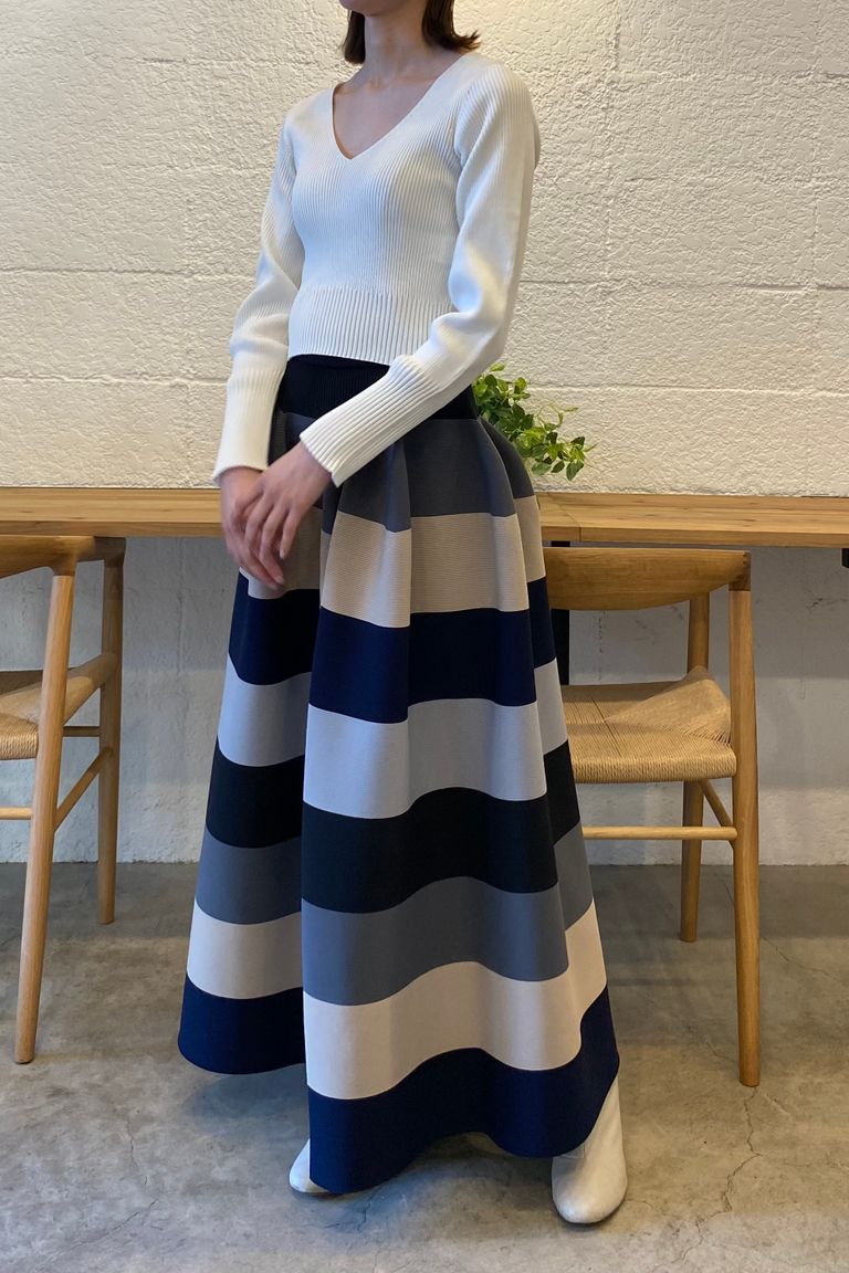 CFCL - pottery skirt 1 -black multi- 23ss women | asterisk 