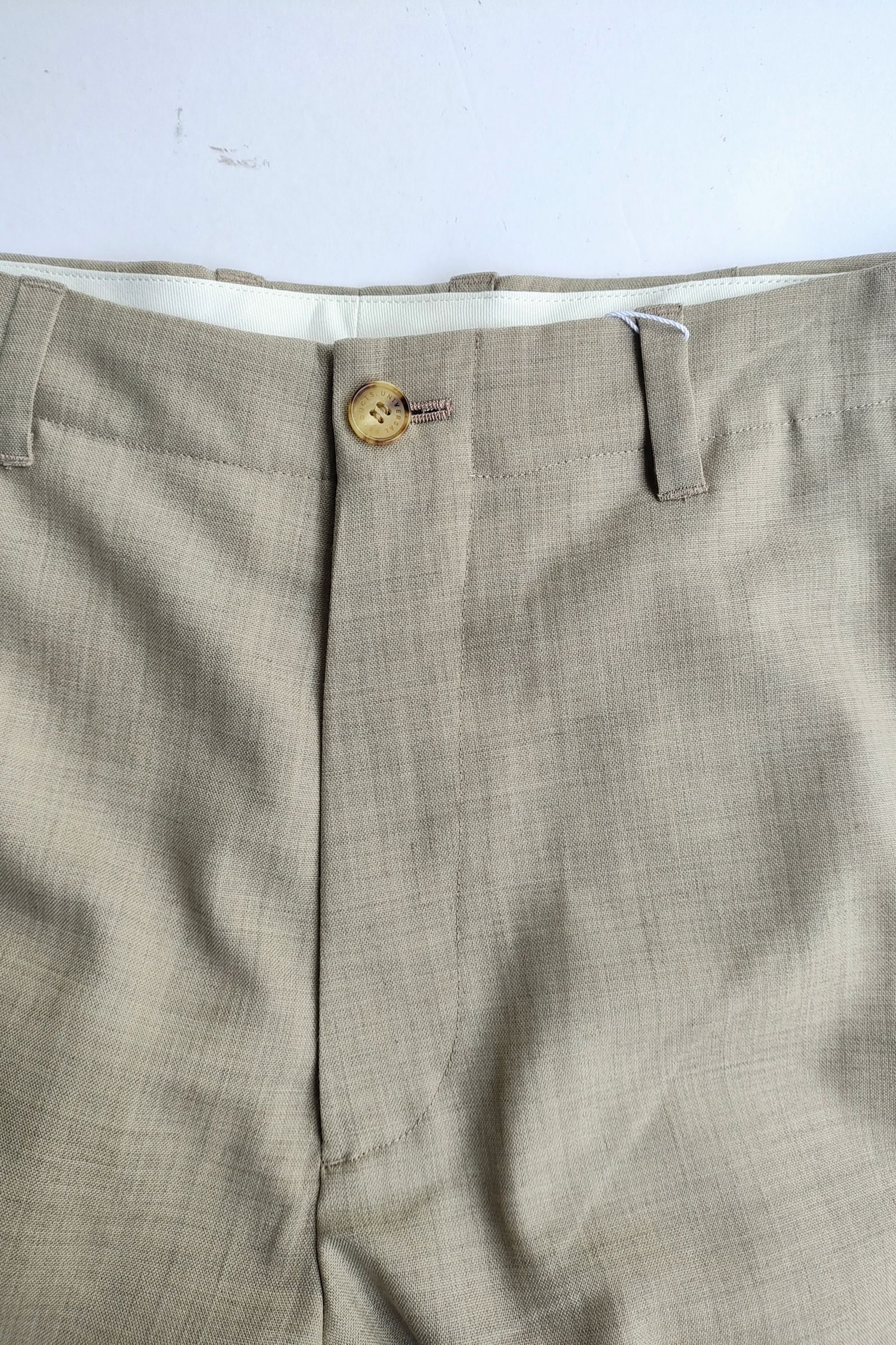 UNIVERSAL PRODUCTS - SUMMER WOOL WIDE TROUSERS- GRAYGE-25ss