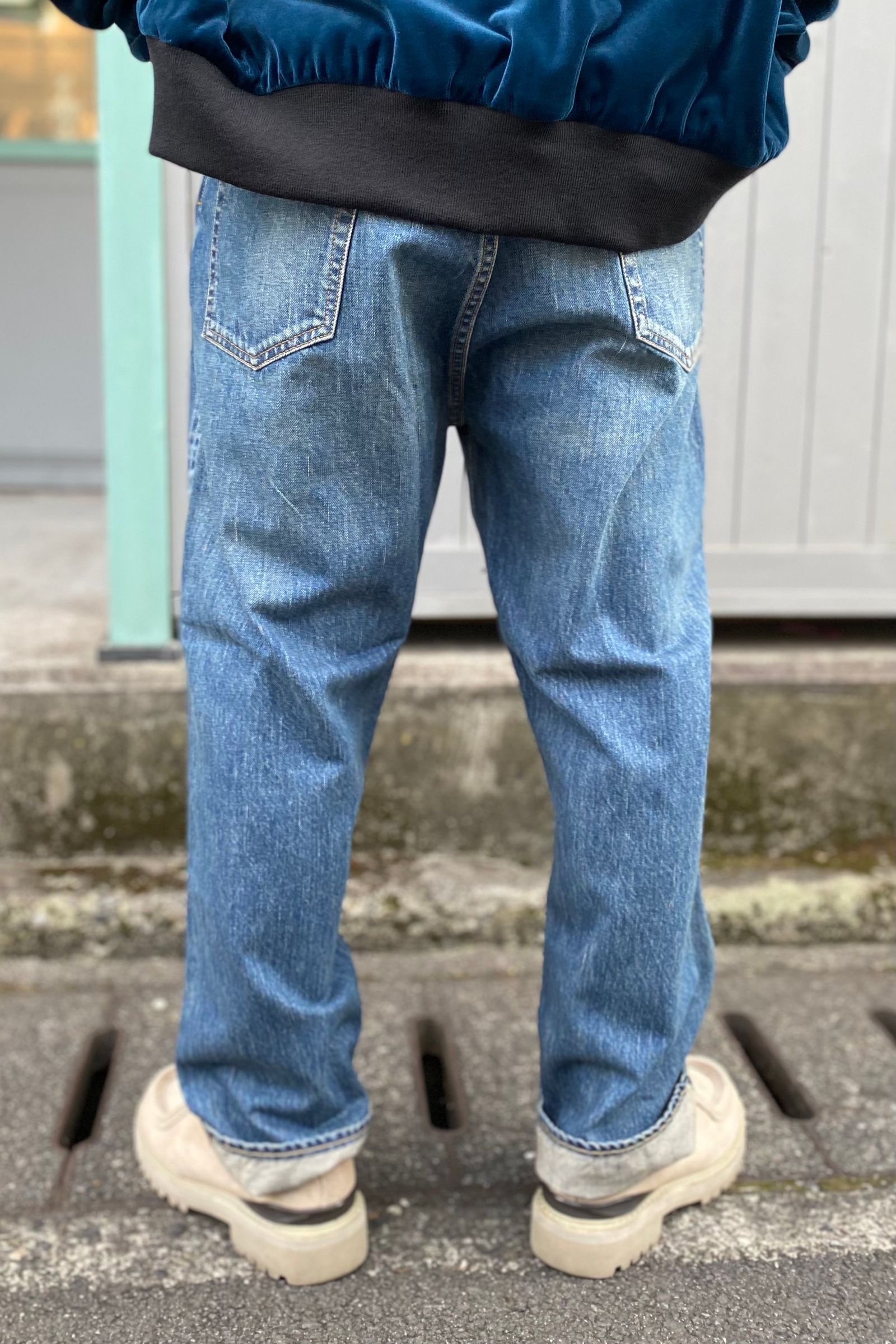 スタイルズ(STYLES) 新品未使用 APRESSE 22aw Washed Denim Wide 34