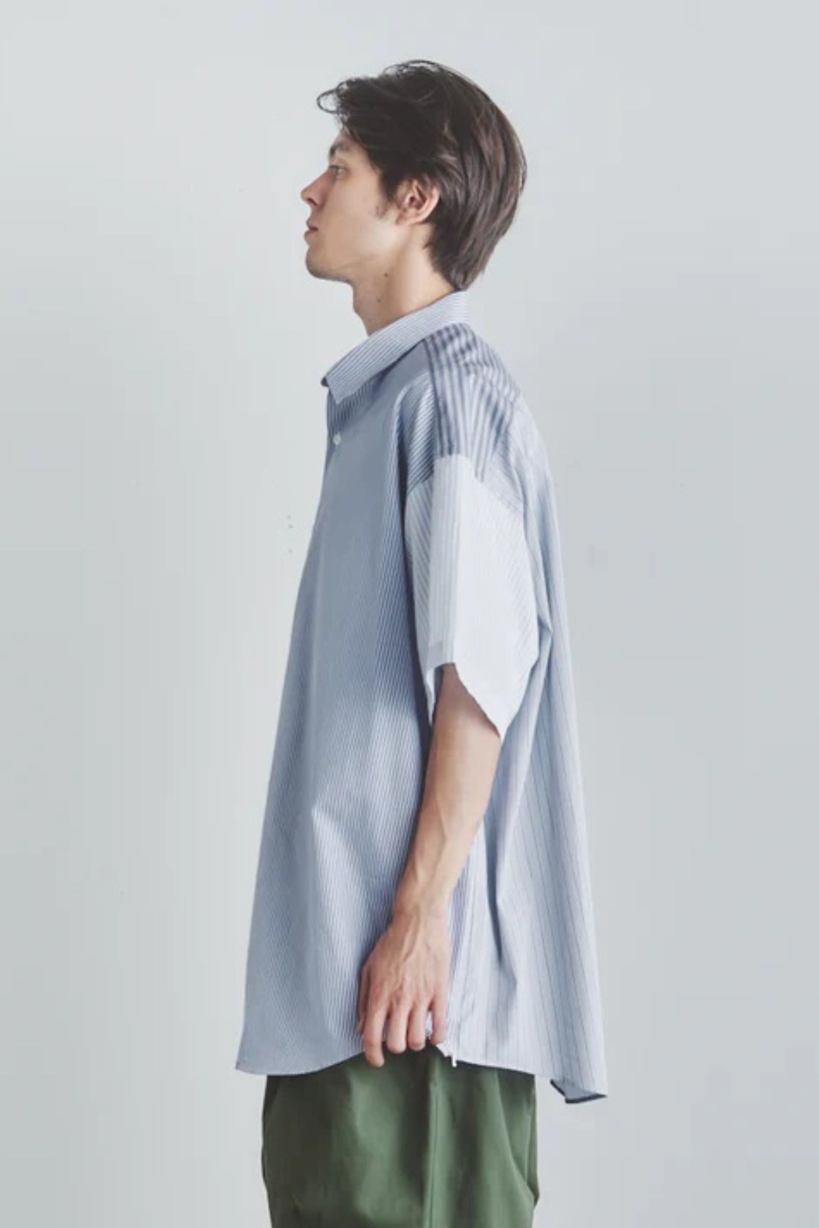 C.E. 19ss CARD SHORT SLEEVE SHIRT L グレー | hartwellspremium.com