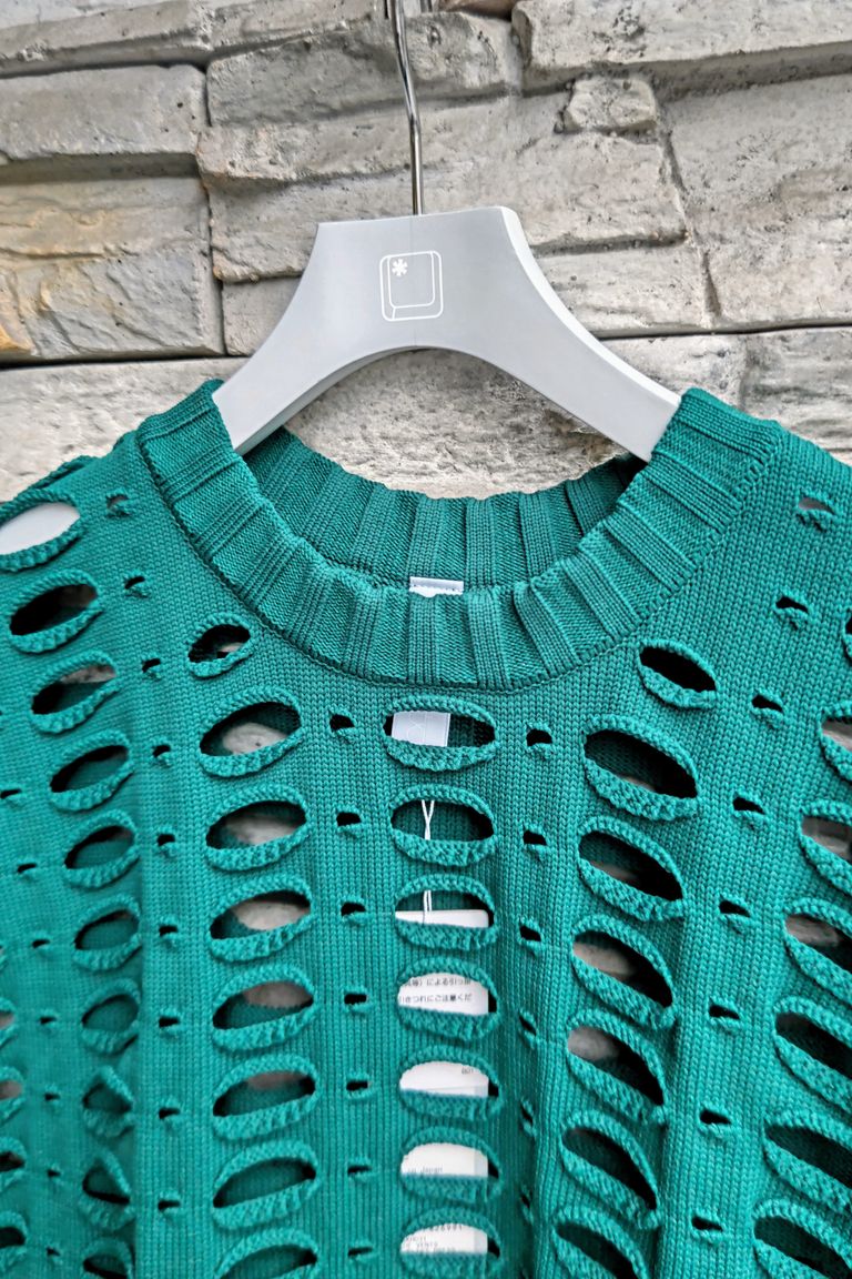 CFCL - FAÇADE VENTS SLEEVELESS DRESS -dark green- 23aw women  