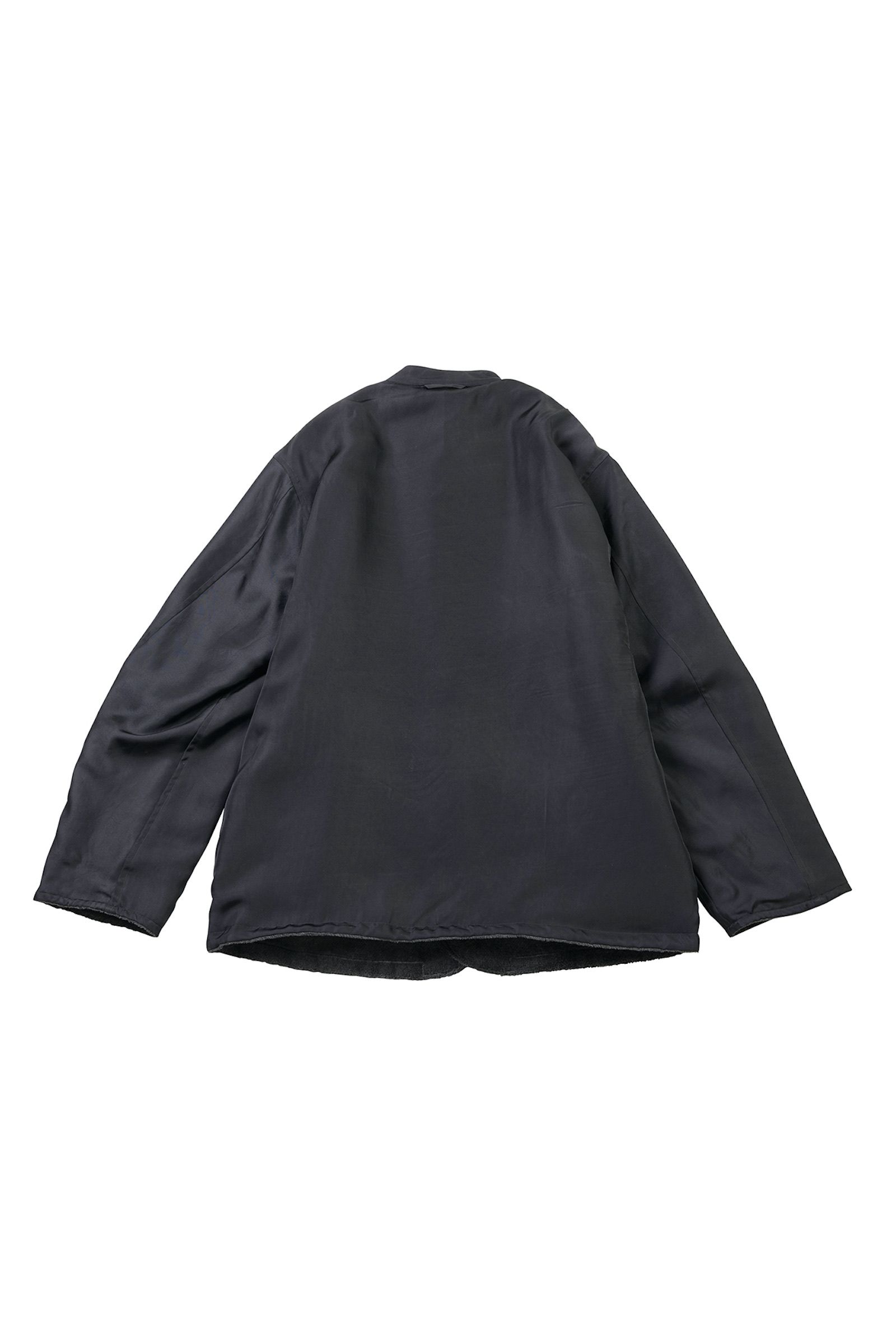 blurhms - cut pile reversible hospital jacket -heather charcoal 