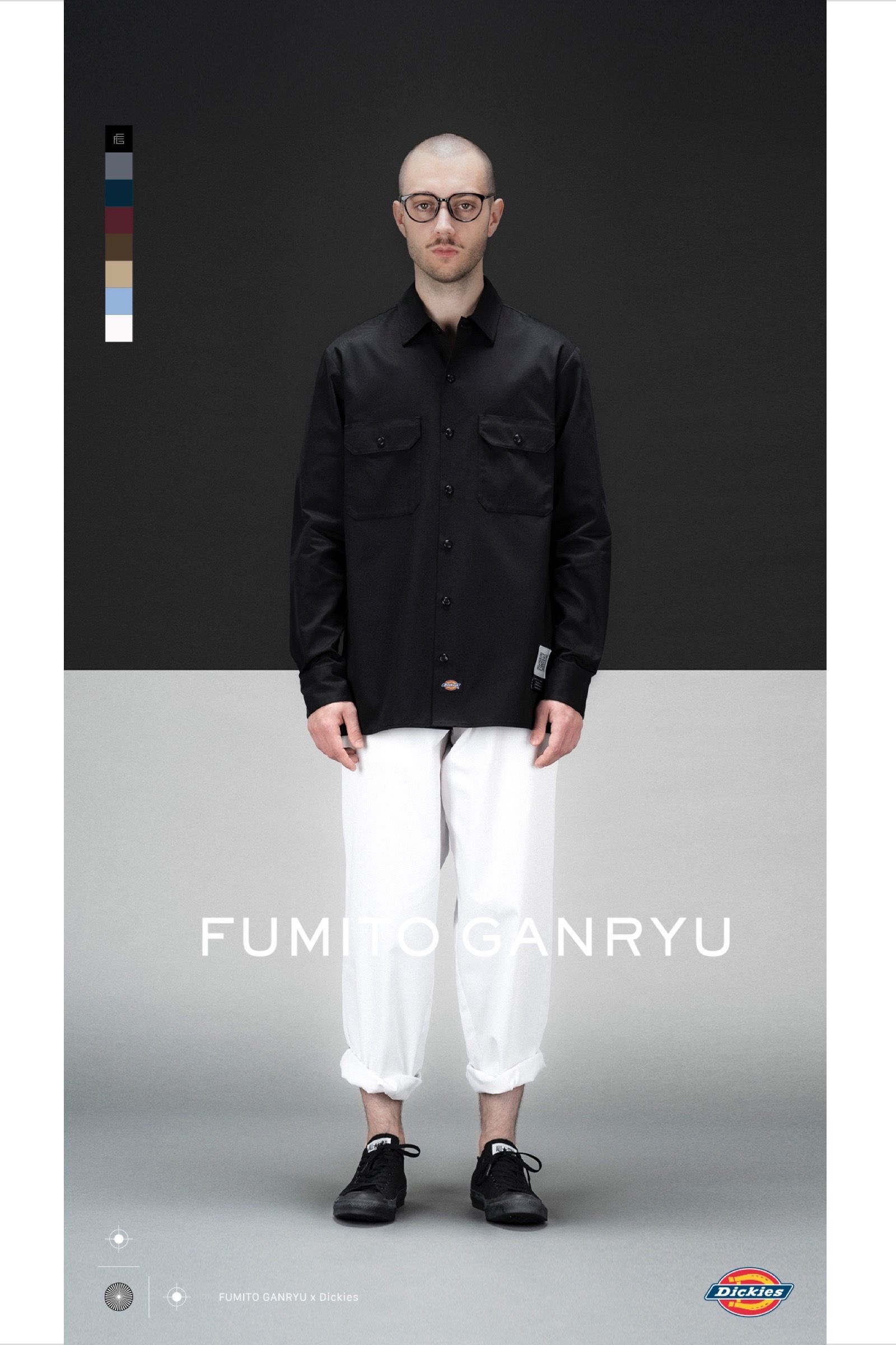 FUMITO GANRYU - light oz work pants x dickies collaboration -white