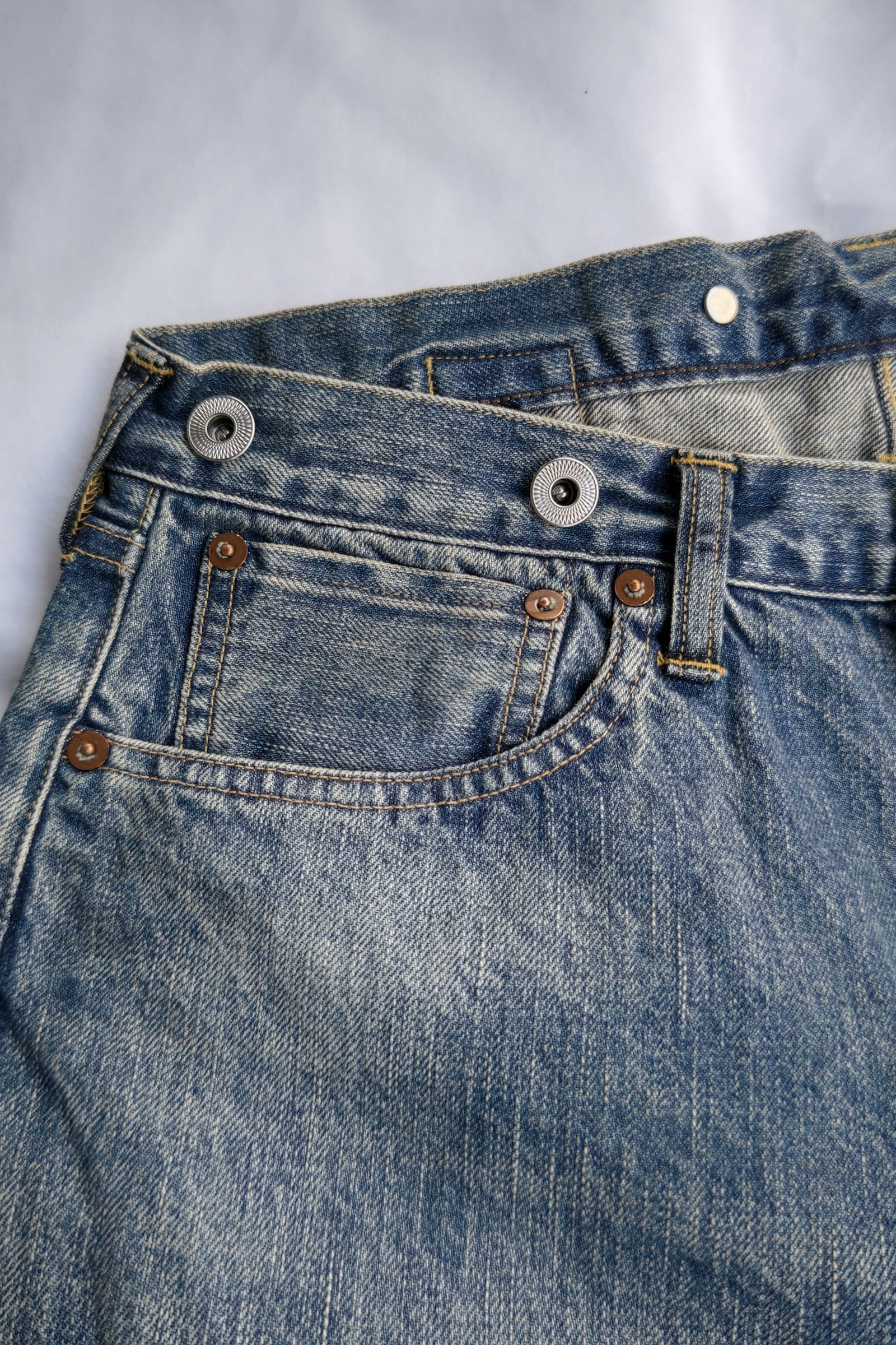 A.PRESSE - no.22 washed wide denim pants -indigo-23aw | asterisk