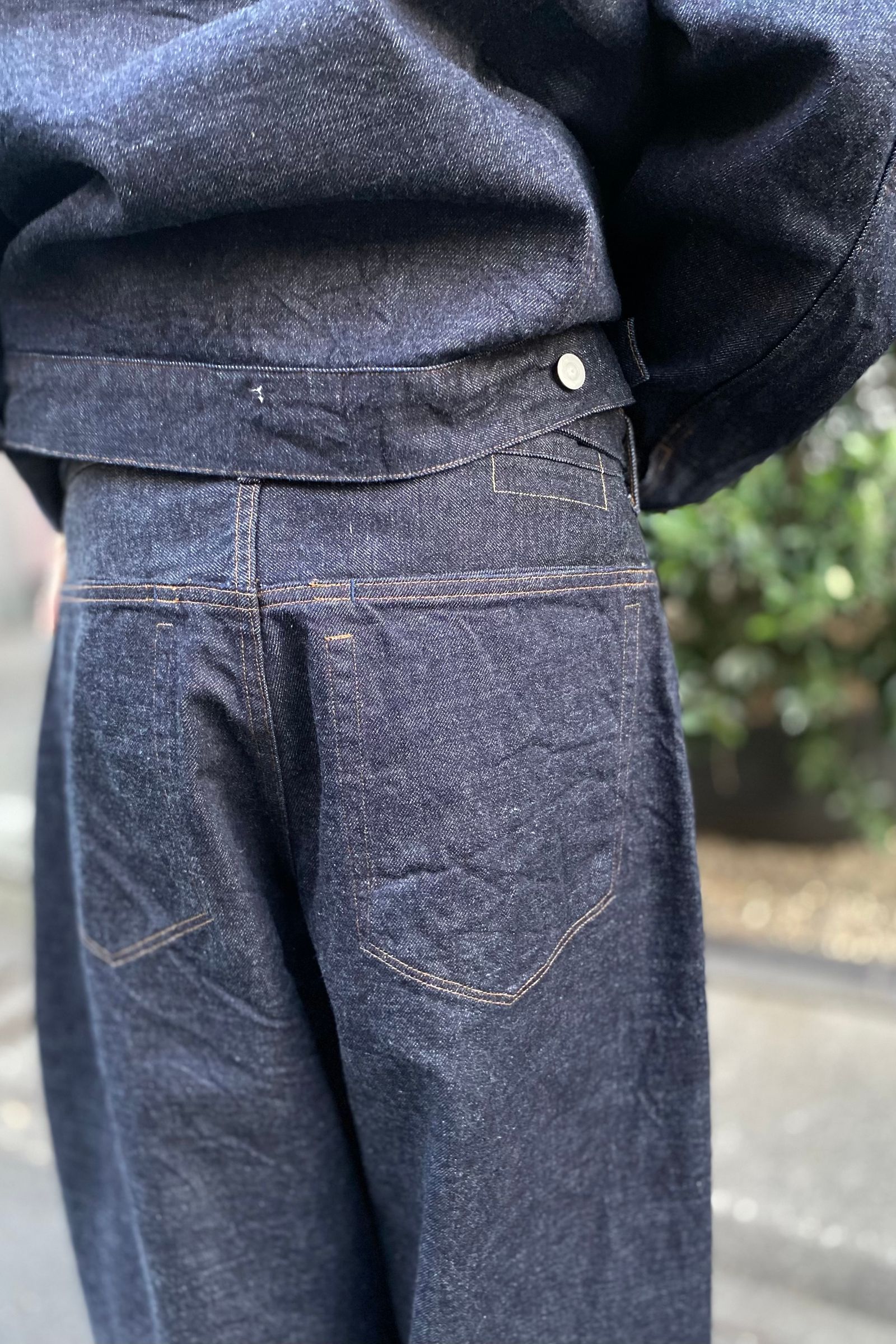 blurhms - 12.9oz Selvage Denim GI-belt Pants-indigo- 23ss men